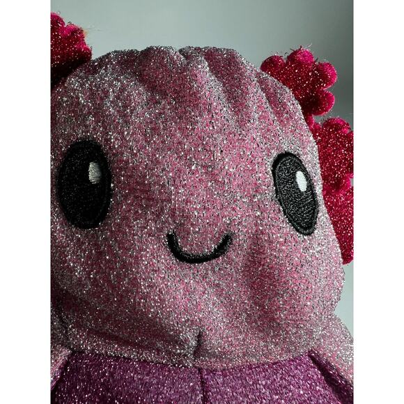 TeeTurtle The Original Reversible Axolotl Plushie Pink Purple Sparkle NEW - Picture 13 of 15